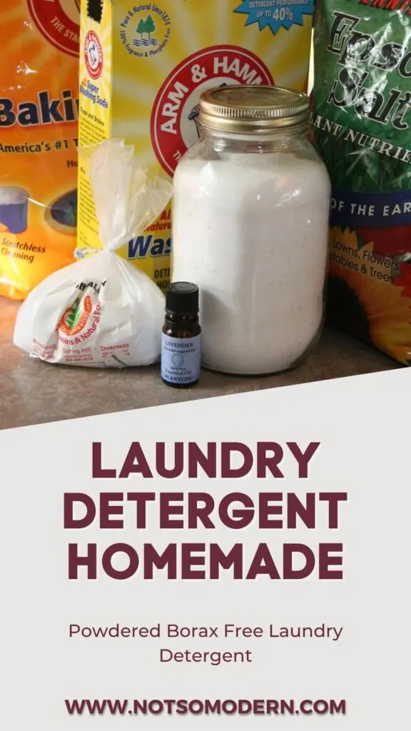 homemade laundry powder without borax | The Not so Modern Housewife
