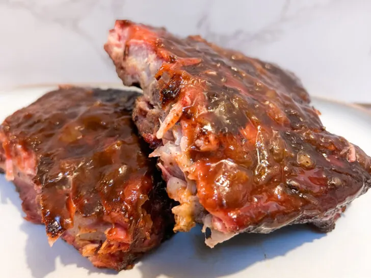 smoked pork ribs with pineapple glaze